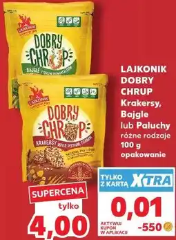 Kaufland LAJKONIK DOBRY CHRUP Krakersy, Bajgle lub Paluchy różne rodzaje oferta