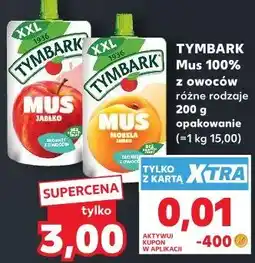 Kaufland Tymbark Mus 100% z owoców oferta