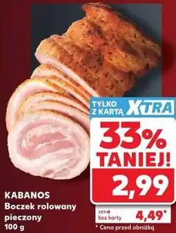 Kaufland Kabanos Boczek rolowany pieczony oferta
