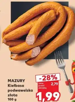 Kaufland MAZURY Kiełbasa podwawelska złota oferta