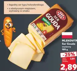 Kaufland Mlekovita Ser Gouda wędzony oferta
