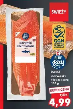 Kaufland Łosoś norweski filet ze skórą Blue Bay oferta