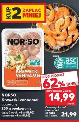 Kaufland Krewetki vannamei gotowane Norso oferta