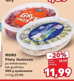 Kaufland Filety śledziowe po kołobrzesku lub gryfińsku Mors oferta