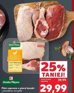 Kaufland Stoisko Mięsne Filet supreme z piersi kaczki z kawałkiem skrzydła oferta