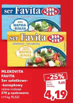 Kaufland MLEKOVITA FAVITA Ser sałatkowo-kanapkowy oferta