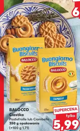 Kaufland Balocco Ciastka Pastefrolle lub Ciambelle oferta