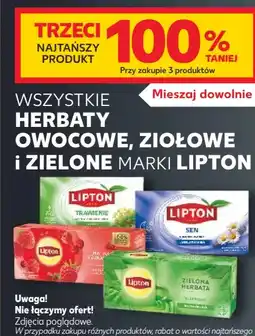 Kaufland WSZYSTKIE HERBATY OWOCOWE, ZIOŁOWE i ZIELONE MARKI LIPTON oferta