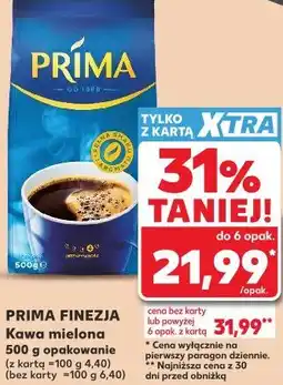 Kaufland Prima Finezja Kawa mielona oferta
