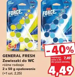 Kaufland General Fresh Zawieszki do WC różne rodzaje oferta