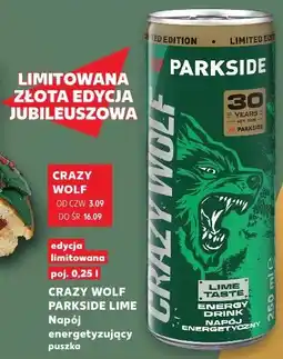 Kaufland Crazy Wolf Parkside Lime Napój energetyzujący oferta