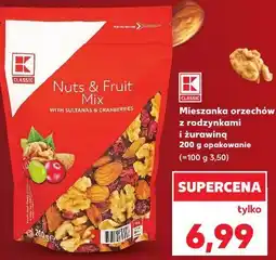 Kaufland K-Classic Mieszanka orzechów z rodzynkami i żurawiną oferta