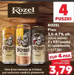Kaufland Kozel Piwo 3,5-4,7% alk oferta