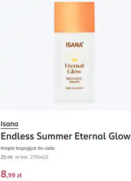 Rossmann Isana Endless Summer Eternal Glow Krople brązujące do ciała oferta