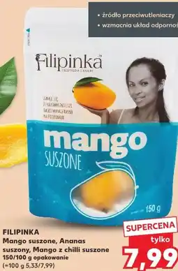 Kaufland FILIPINKA Mango suszone, Ananas suszony, Mango z chilli suszone oferta