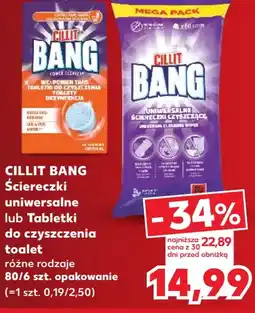 Kaufland Cillit Bang Ściereczki uniwersalne lub Tabletki do czyszczenia toalet oferta
