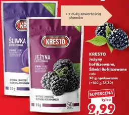 Kaufland KRESTO Jeżyny liofilizowane, Śliwki liofilizowane całe oferta