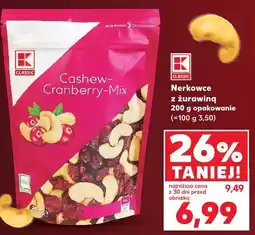 Kaufland K-Classic Nerkowce z żurawiną oferta