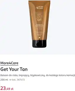 Rossmann More4Care Get Your Tan Balsam do ciała, brązujący, błyskawiczny, do każdego koloru karnacji oferta