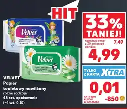 Kaufland Velvet Papier toaletowy nawilżany oferta