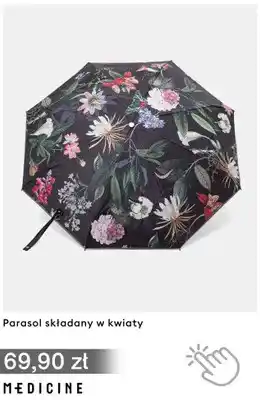 Parasol składany w kwiaty Medicine