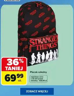 Carrefour Plecak szkolny Stranger Things oferta