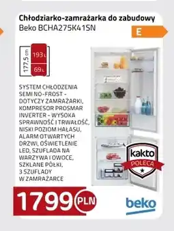 Kakto Chłodziarko-zamrażarka do zabudowy Beko BCHA275K41SN oferta