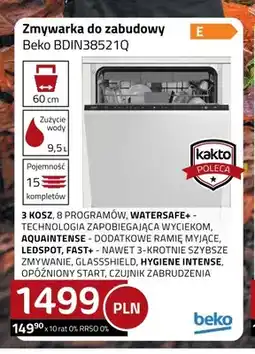 Kakto Zmywarka do zabudowy Beko BDIN38521Q oferta