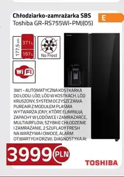 Kakto Chłodziarko-zamrażarka Sbs Toshiba GR-RS755WI-PMJ(05) oferta