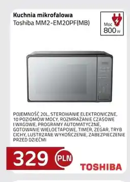 Kakto Kuchnia mikrofalowa Toshiba MM2-EM20PF(MB) oferta