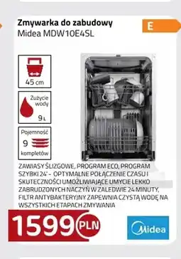 Kakto Zmywarka do zabudowy Midea MDW10E45 l oferta