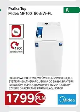 Kakto Pralka Top Midea MF100T80B/W-PL oferta