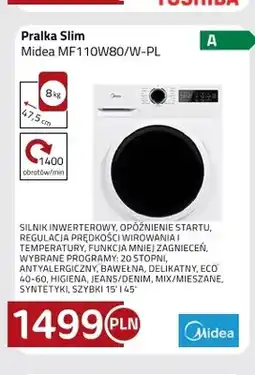 Kakto Pralka Slim Midea MF110W80/W-PL oferta