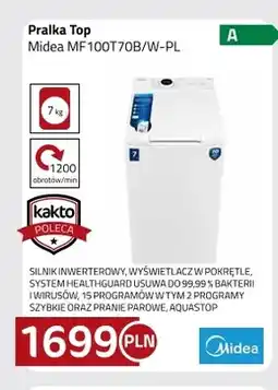 Kakto Pralka Top Midea MF100T70B/W-PL oferta