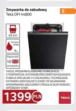 Kakto Zmywarka do zabudowy Teka Dfi 44800 oferta