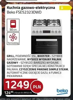 Kakto Kuchnia gazowo-elektryczna Beko FSE52323DWD oferta