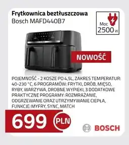 Kakto Frytkownica beztłuszczowa Bosch MAFD440B7 oferta