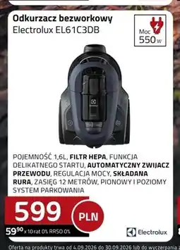 Kakto Odkurzacz bezworkowy Electrolux EL61C3DB oferta