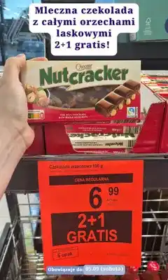 ALDI Czekolada mleczna z całymi orzechami laskowymi Choceur Nutcracker oferta