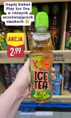 ALDI Napój Kubuś Ice Tea o smaku brzoskwiniowym oferta