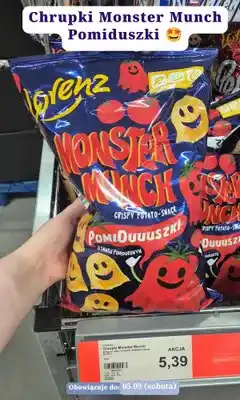 ALDI Chrupki Lorenz Monster Munch Pomiduszki oferta