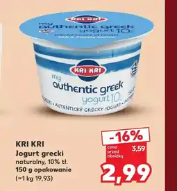 Kaufland Jogurt naturalny Kri Kri oferta