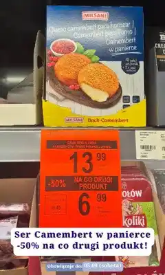 ALDI Ser Camembert w panierce Milsani oferta