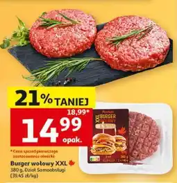 Auchan Burger wołowy XXL oferta