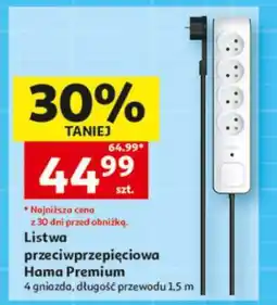 Auchan Listwa przeciwprzepięciowa Hama Premium oferta