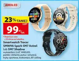 Auchan Smartwatch Tracer SMW9A Spark SM7 Astral lub SM7 Shadow oferta