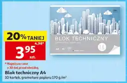 Auchan Blok techniczny A4 oferta