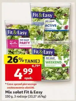 Auchan Mix sałat Fit & Easy oferta