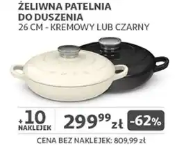 Auchan ŻELIWNA PATELNIA DO DUSZENIA oferta