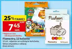 Auchan Flamastry 12 kolorów oferta
